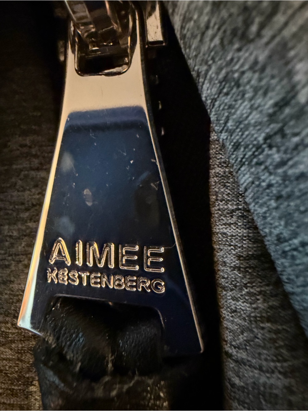 Aimee Kestenberg Backpack Heather Grey Neoprene Tamitha Bag, EUC, Clean Inside - Picture 5 of 5